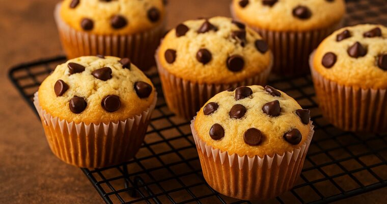 Fluffy Chocolate Chip Muffins – Bakery Style in Just 30 Minutes!