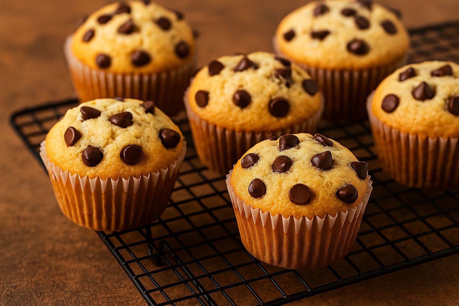 Fluffy Chocolate Chip Muffins – Bakery Style in Just 30 Minutes!