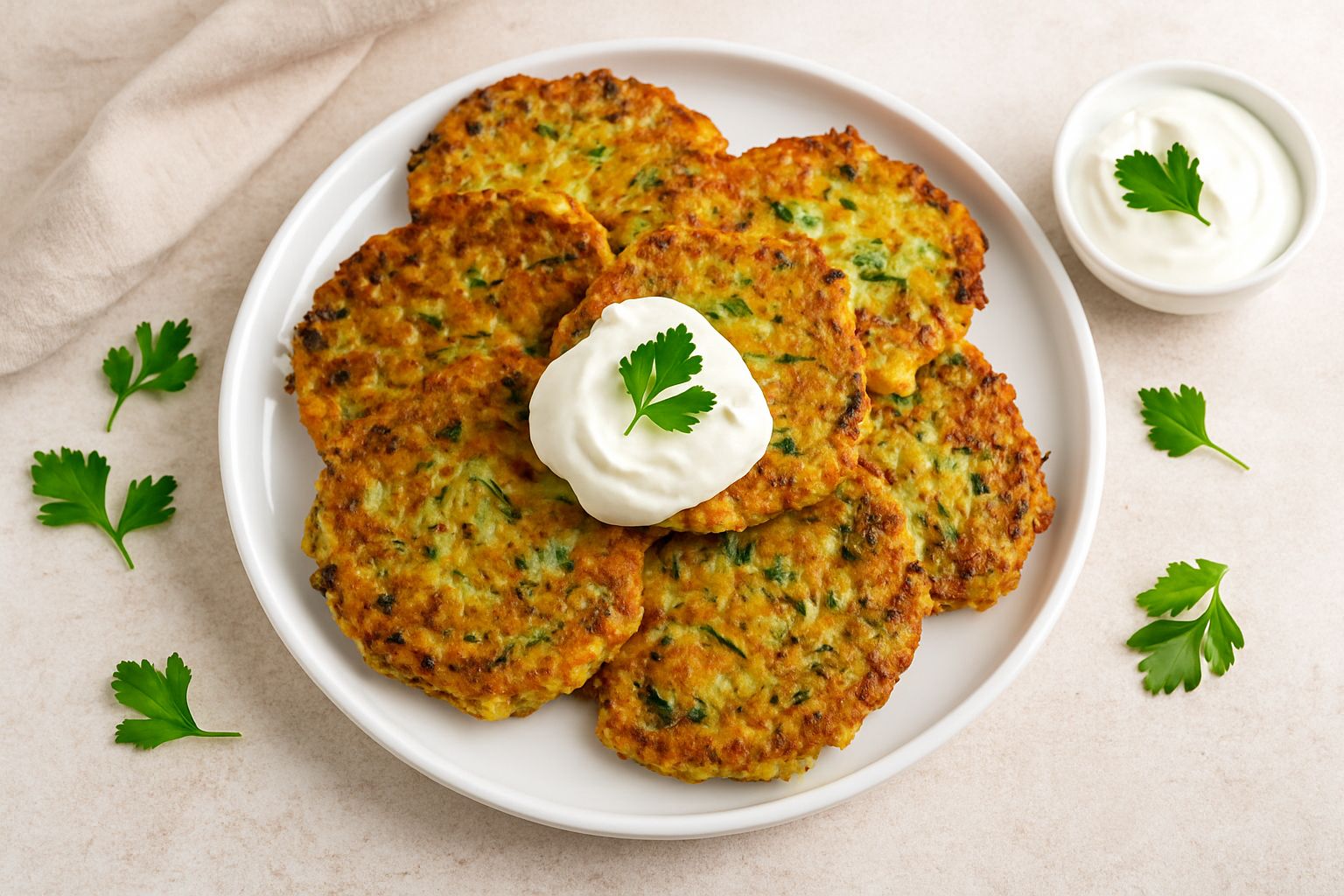 Crispy Zucchini Fritters – Easy Veggie Snack in 20 Minutes!