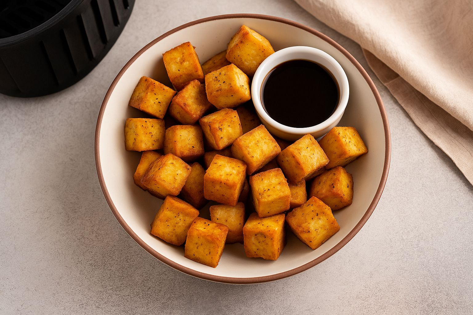 Crispy Air Fryer Tofu – High Protein Vegan Delight in 20 Minutes